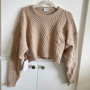 Aritzia Sunday Best Peggy Cable Knit Sweater